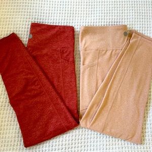 Threads 4 Thought Monica Pocket High Rise 7/8  Leggings - Lot of 2 size M